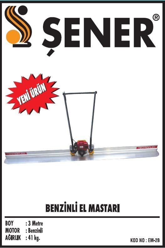 3 mt. Honda Motorlu Benzinli El Mastarı