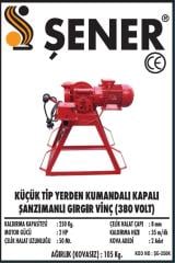 250 KG. YERDEN KUMANDALI ŞANZIMANLI GIRGIR VİNÇ 380V