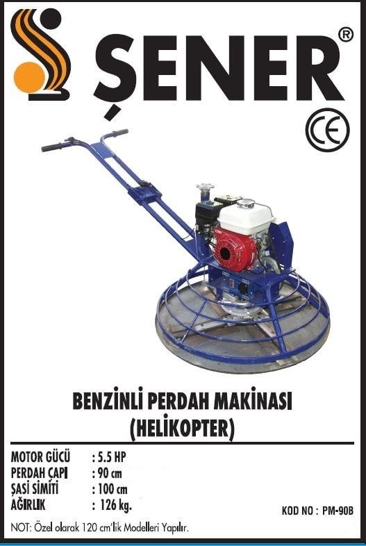 90 cm. Benzinli Perdah Makinası Honda mot.