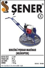 90 cm. Benzinli Perdah Makinası Honda mot.