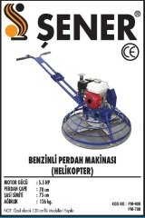 70 CM. Honda Motorlu Benzinli Perdah Makinası