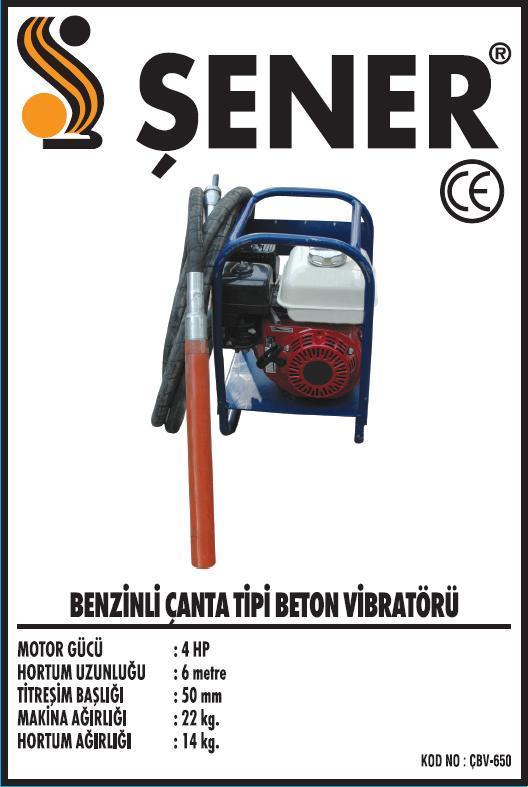 4HP. HONDA MOTORLU BENZİNLİ Beton VİBRATÖRÜ