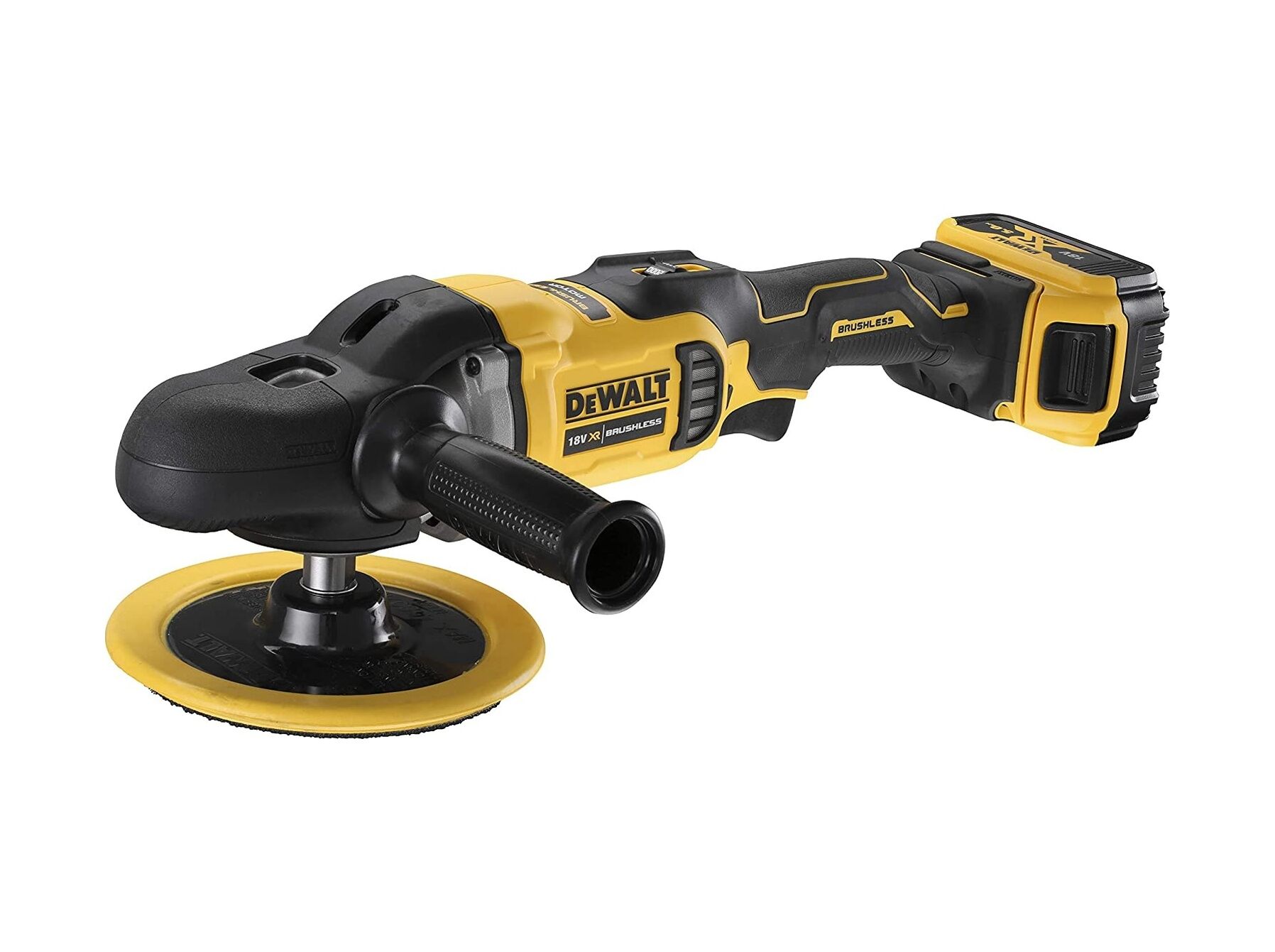 Dewalt DCM849P2-QW 18V 5Ah 180MM Li-Ion Çift Akülü Polisaj Makinesi