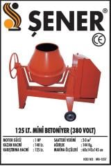 125 LT. ELEKTRİKLİ BETONYER 380V