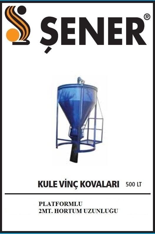 500 LT. KULE VİNÇ BETON KOVASI