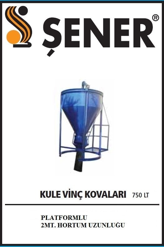 750 LT. KULE VİNÇ BETON KOVASI