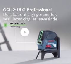 Bosch Gcl 2-50 G Professional Kombi Lazer Yeşil