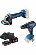 Bosch Gsb 18v-50 Darbeli Delme/vidalama + Gws 180-lı Taşlama Makinesi 18v