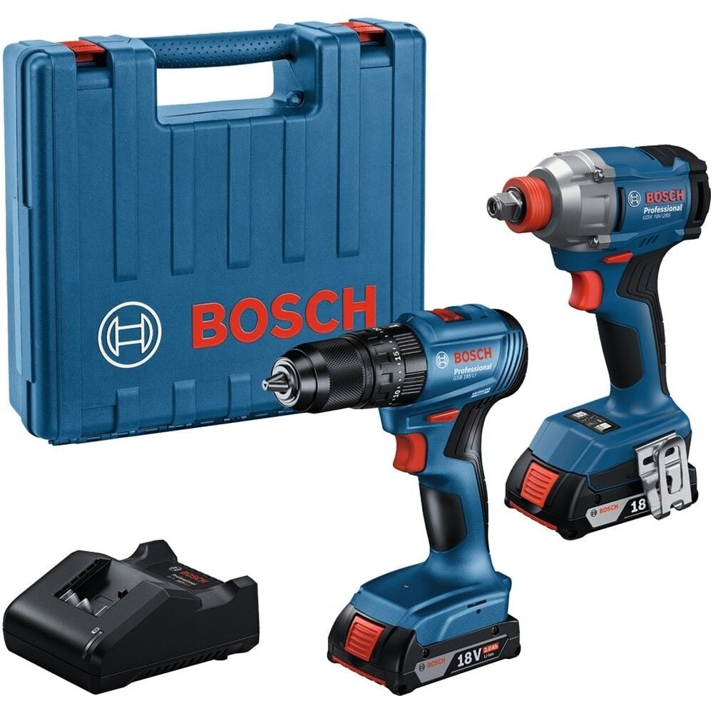 Bosch Gdx 18V-285 + Gsb 185-LI Somun Sıkma ve Darbeli Matkap Seti (0 601 9n2 124)