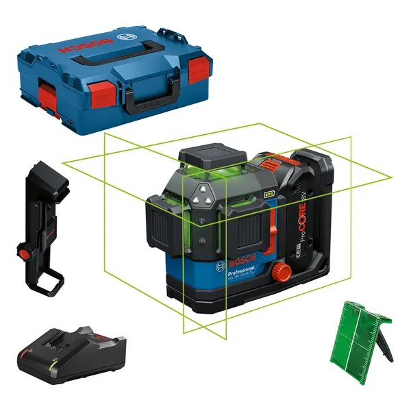 Bosch Gll 18V-120-33 Cg Procore 4 Ah Akülü Yeşil Çizgi Lazeri 0601065100