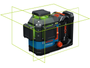 Bosch Gll 18V-120-33 Cg Procore 4 Ah Akülü Yeşil Çizgi Lazeri 0601065100