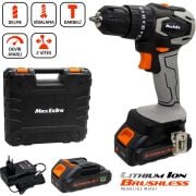 Max Extra MX1830 Çift Akülü 1.5 Ah Darbeli Matkap