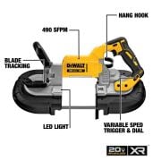 Dewalt DCS374N XJ Akülü Şerit Testere Aküsüz Solo