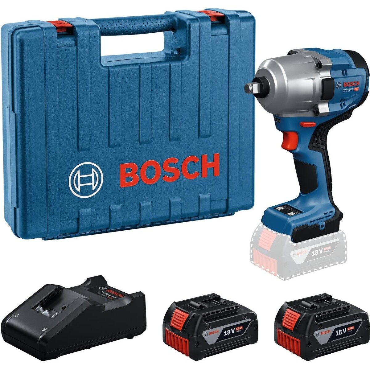 GDS 18V-780 Akülü Darbeli Somun Sıkma Makinesi (2X5AH L-BOX