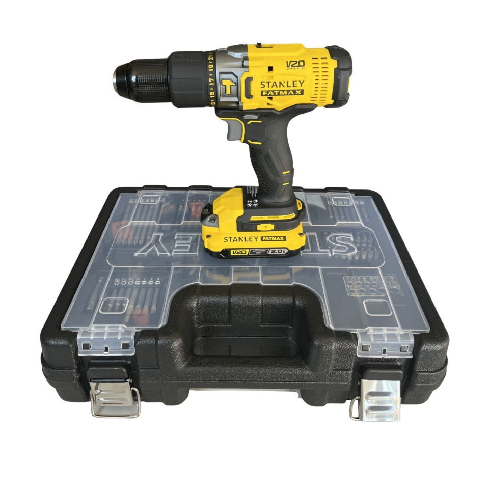 Stanley SCD718D2A 18V 2.0 Ah V20 Çift Akülü Darbeli Matkap Kiti