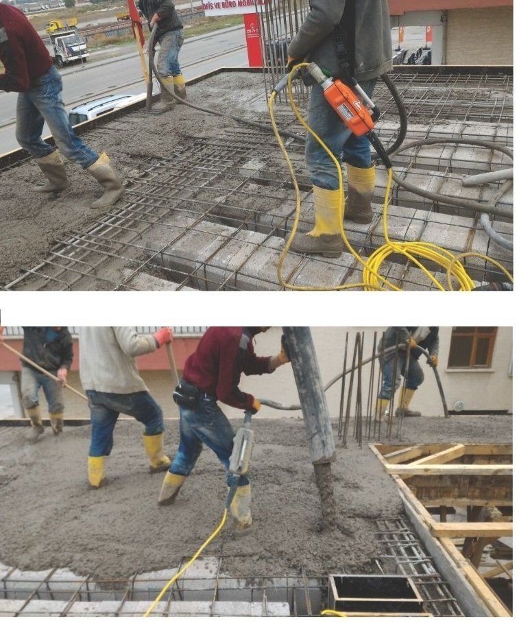 60 mm.  10 Metre Hortumlu Konvertörlü Beton Vibratörü