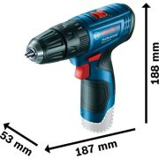 Bosch Professional GSB 120-LI 12 Volt 2,0 Ah Akülü Darbeli Delme/Vidalama